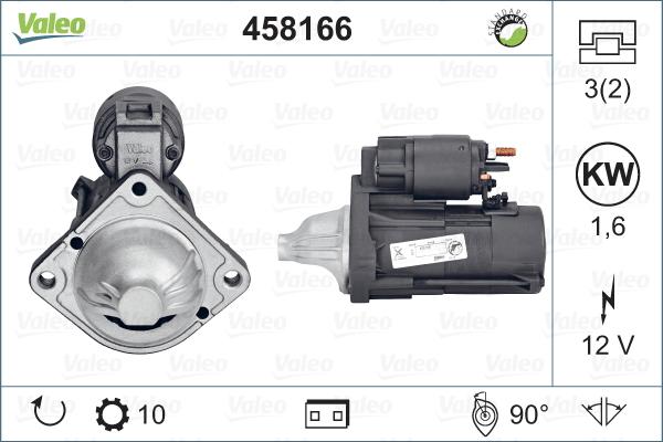 Valeo 458166 - Стартер vvparts.bg