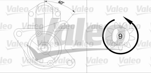 Valeo 458168 - Стартер vvparts.bg