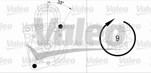 Valeo 458163 - Стартер vvparts.bg