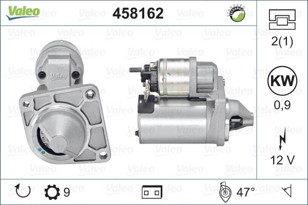 Valeo 458162 - Стартер vvparts.bg