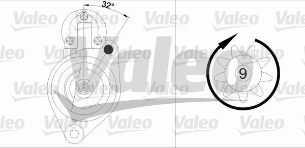 Valeo 458184 - Стартер vvparts.bg