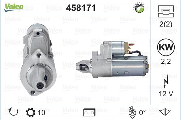 Valeo 458171 - Стартер vvparts.bg