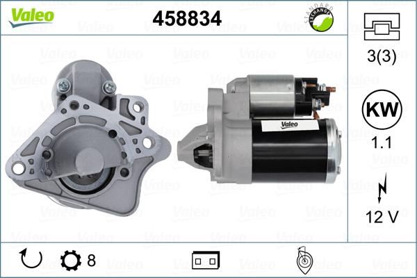 Valeo 458834 - Стартер vvparts.bg