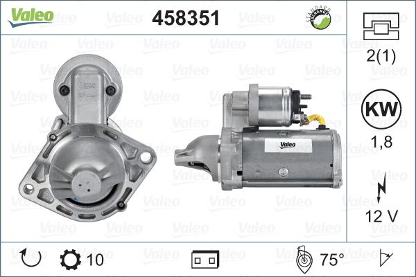 Valeo 458351 - Стартер vvparts.bg