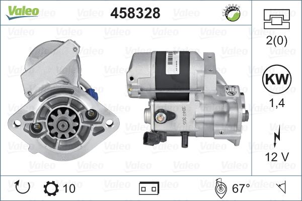 Valeo 458328 - Стартер vvparts.bg