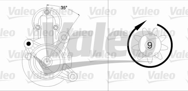 Valeo 458204 - Стартер vvparts.bg