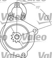 Valeo 458201 - Стартер vvparts.bg