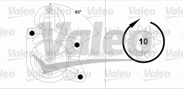 Valeo 458202 - Стартер vvparts.bg