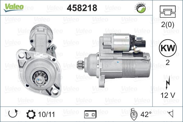 Valeo 458218 - Стартер vvparts.bg