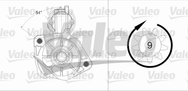 Valeo 458231 - Стартер vvparts.bg