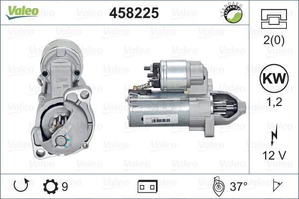 Valeo 458225 - Стартер vvparts.bg