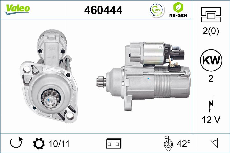 Valeo 460444 - Стартер vvparts.bg