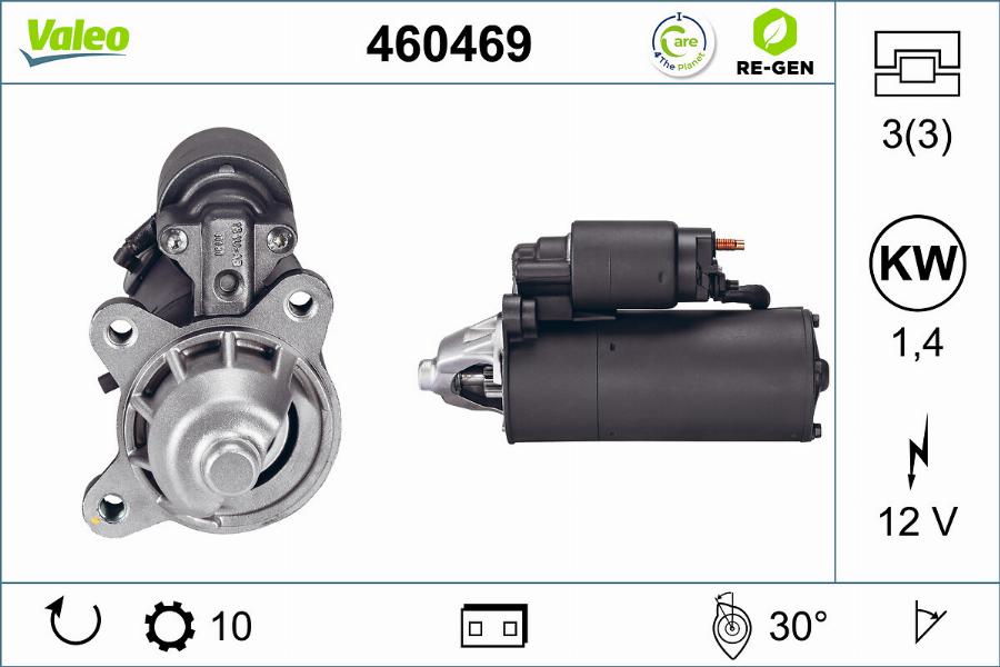 Valeo 460469 - Стартер vvparts.bg