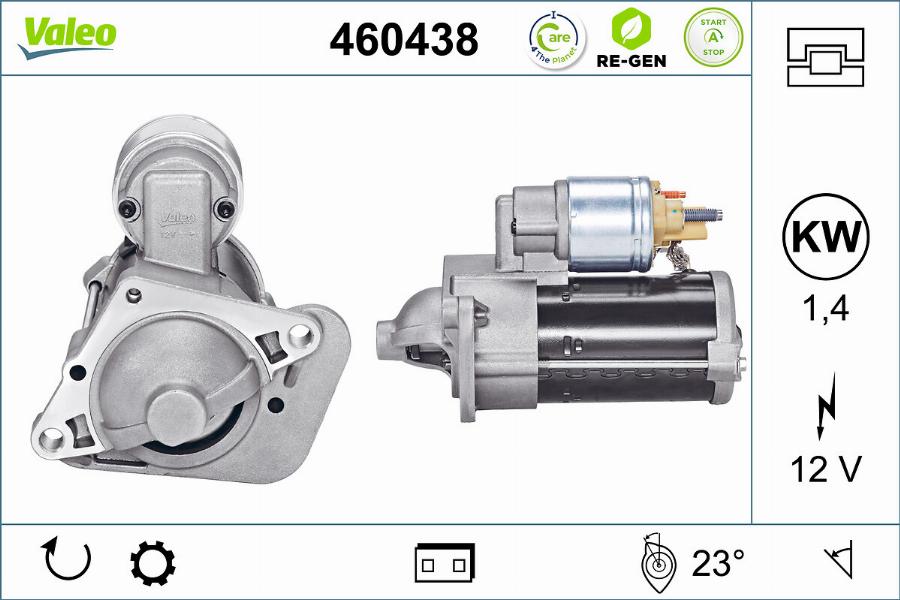 Valeo 460438 - Стартер vvparts.bg