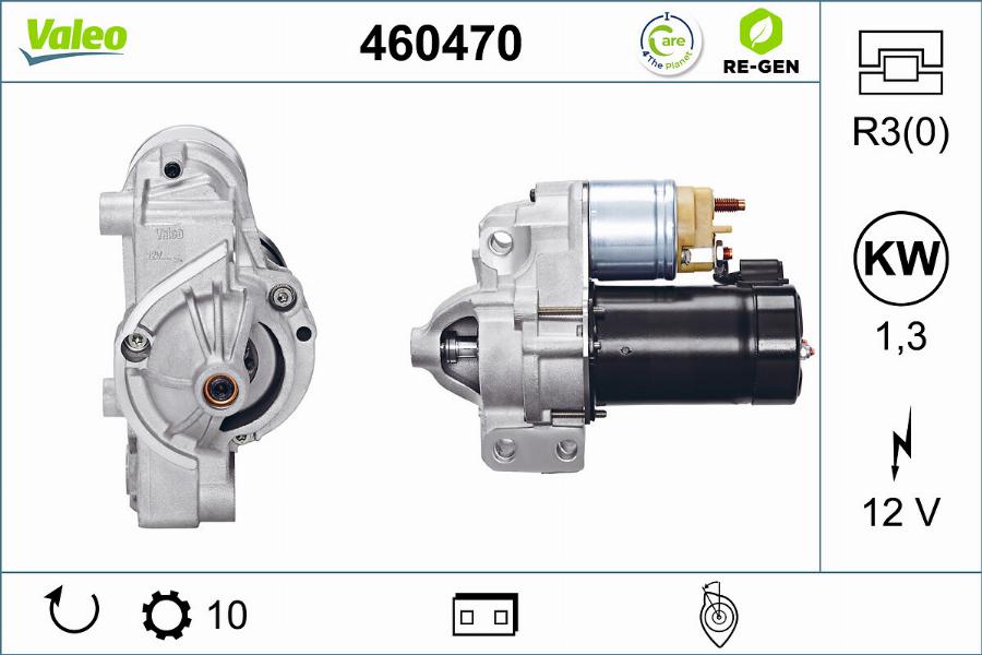 Valeo 460470 - Стартер vvparts.bg