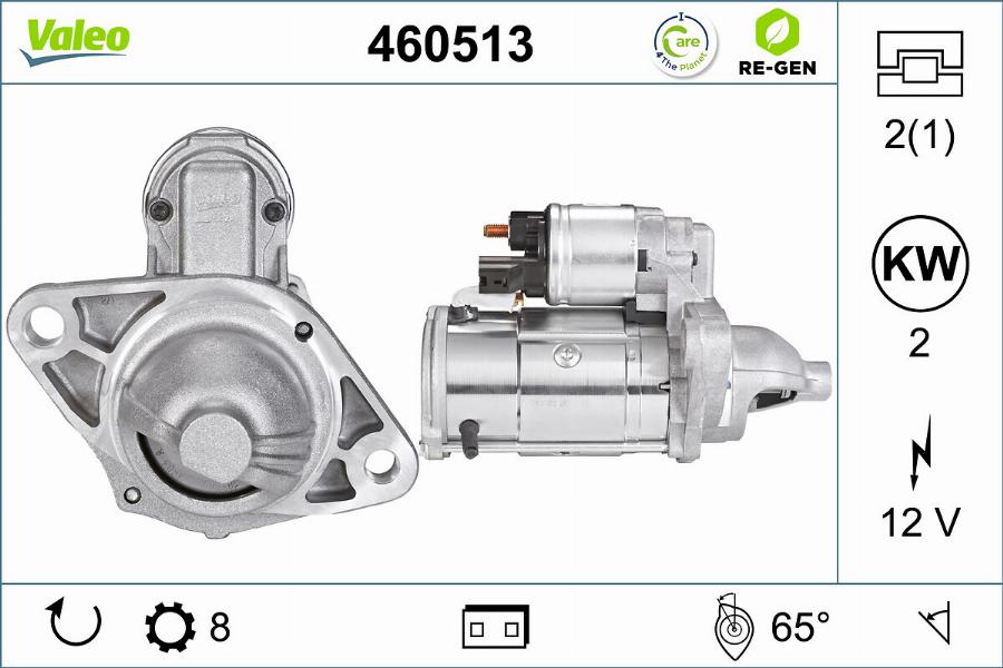 Valeo 460513 - Стартер vvparts.bg