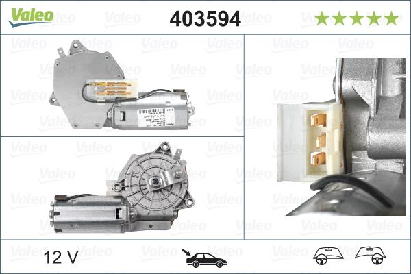 Valeo 403594 - Двигател на чистачките vvparts.bg