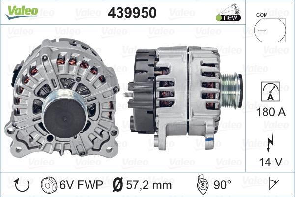 Valeo 439950 - Генератор vvparts.bg