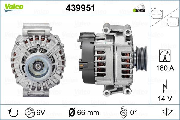 Valeo 439951 - Генератор vvparts.bg