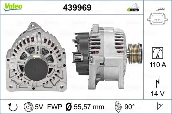 Valeo 439969 - Генератор vvparts.bg