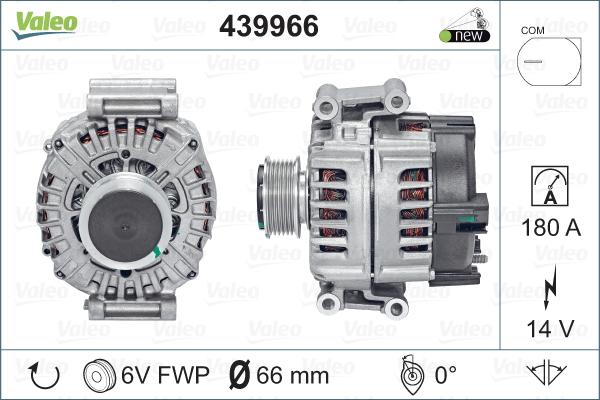 Valeo 439966 - Генератор vvparts.bg