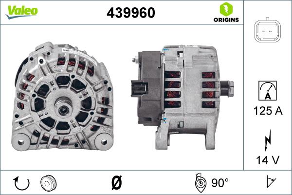 Valeo 439960 - Генератор vvparts.bg