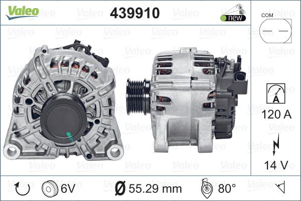 Valeo 439910 - Генератор vvparts.bg