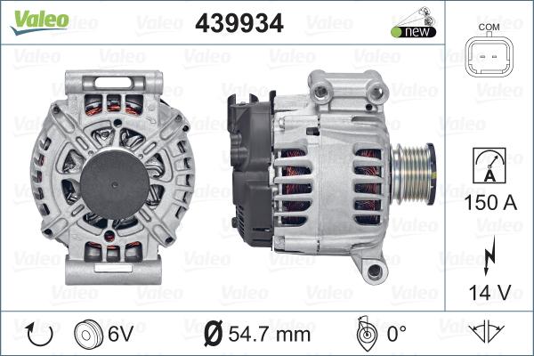 Valeo 439934 - Генератор vvparts.bg