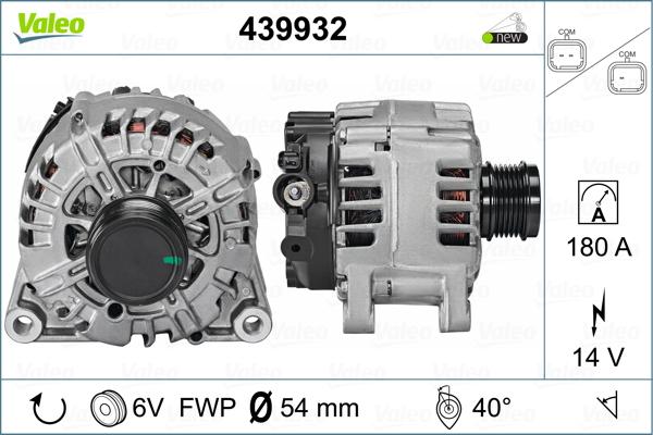 Valeo 439932 - Генератор vvparts.bg