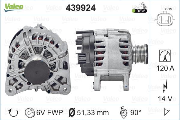 Valeo 439924 - Генератор vvparts.bg