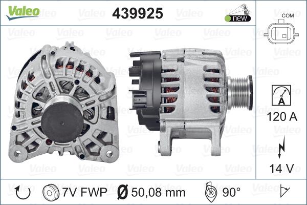 Valeo 439925 - Генератор vvparts.bg