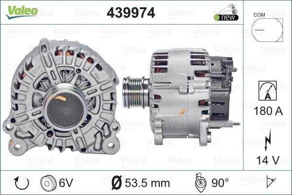 Valeo 439974 - Генератор vvparts.bg