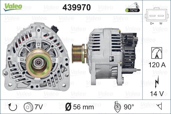 Valeo 439970 - Генератор vvparts.bg