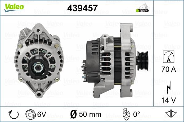 Valeo 439457 - Генератор vvparts.bg