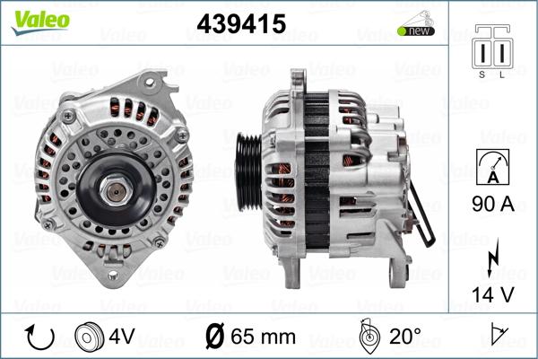 Valeo 439415 - Генератор vvparts.bg