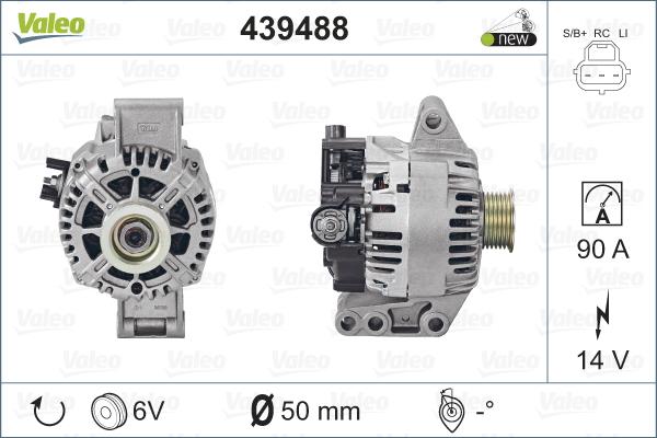 Valeo 439488 - Генератор vvparts.bg