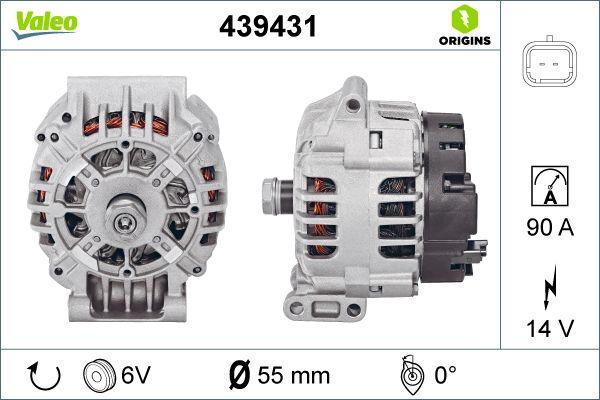 Valeo 439431 - Генератор vvparts.bg