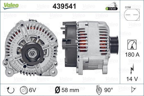 Valeo 439541 - Генератор vvparts.bg