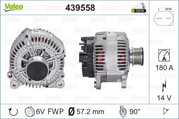 Valeo 439558 - Генератор vvparts.bg