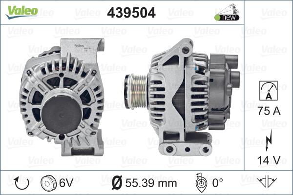 Valeo 439504 - Генератор vvparts.bg