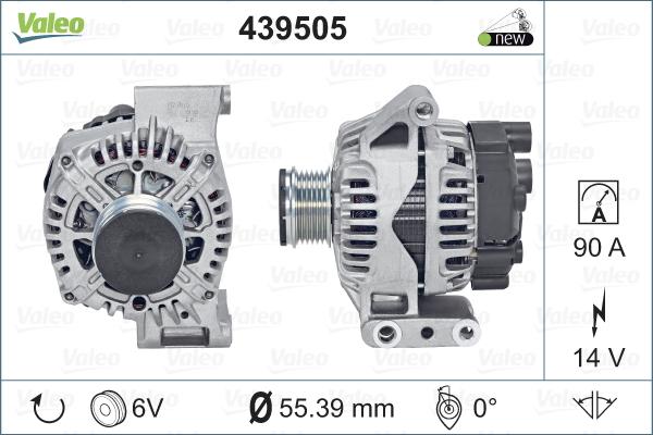 Valeo 439505 - Генератор vvparts.bg