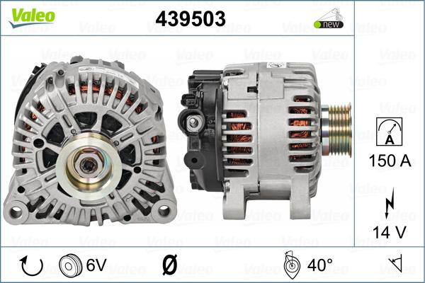 Valeo 439503 - Генератор vvparts.bg