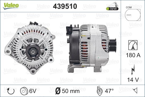 Valeo 439510 - Генератор vvparts.bg