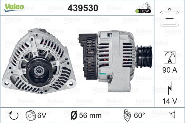 Valeo 439530 - Генератор vvparts.bg