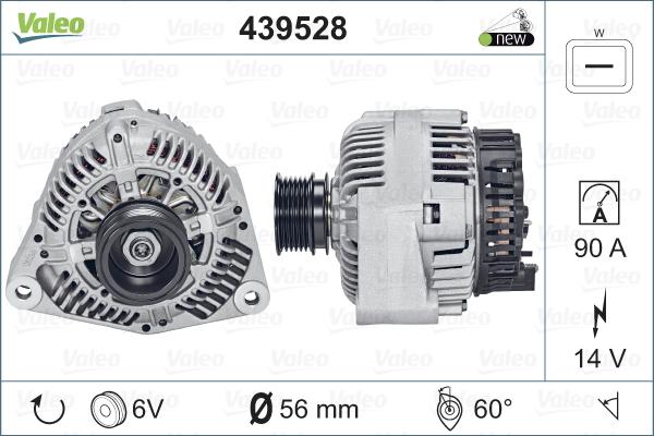 Valeo 439528 - Генератор vvparts.bg