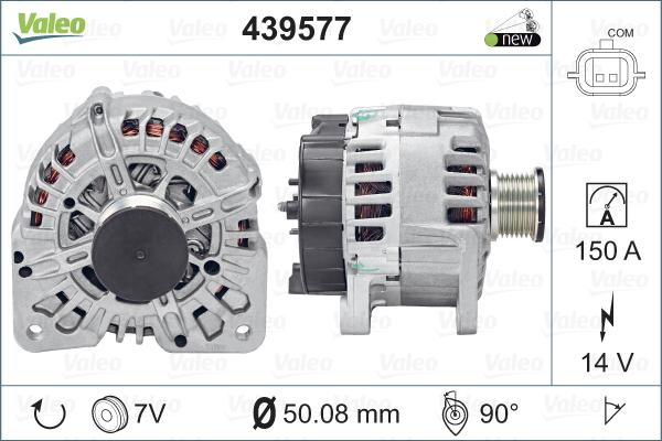 Valeo 439577 - Генератор vvparts.bg