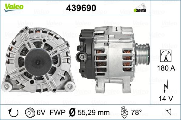 Valeo 439690 - Генератор vvparts.bg