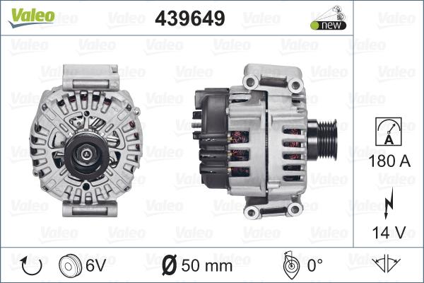 Valeo 439649 - Генератор vvparts.bg