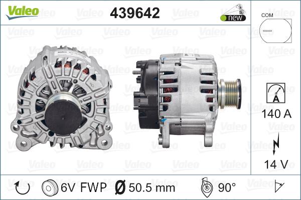 Valeo 439642 - Генератор vvparts.bg