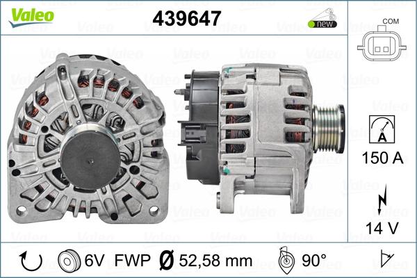 Valeo 439647 - Генератор vvparts.bg